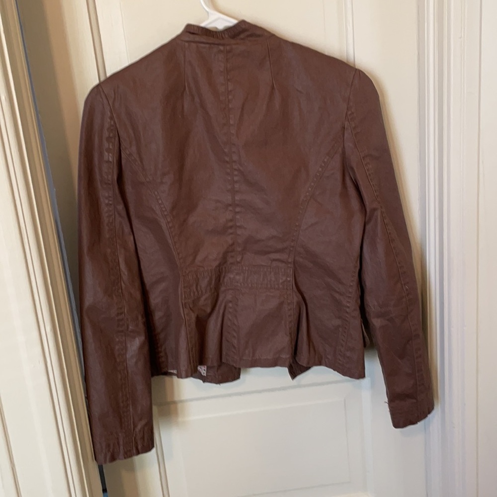 Omega brown zip up jacket small - donating soon - Picture 5 of 9